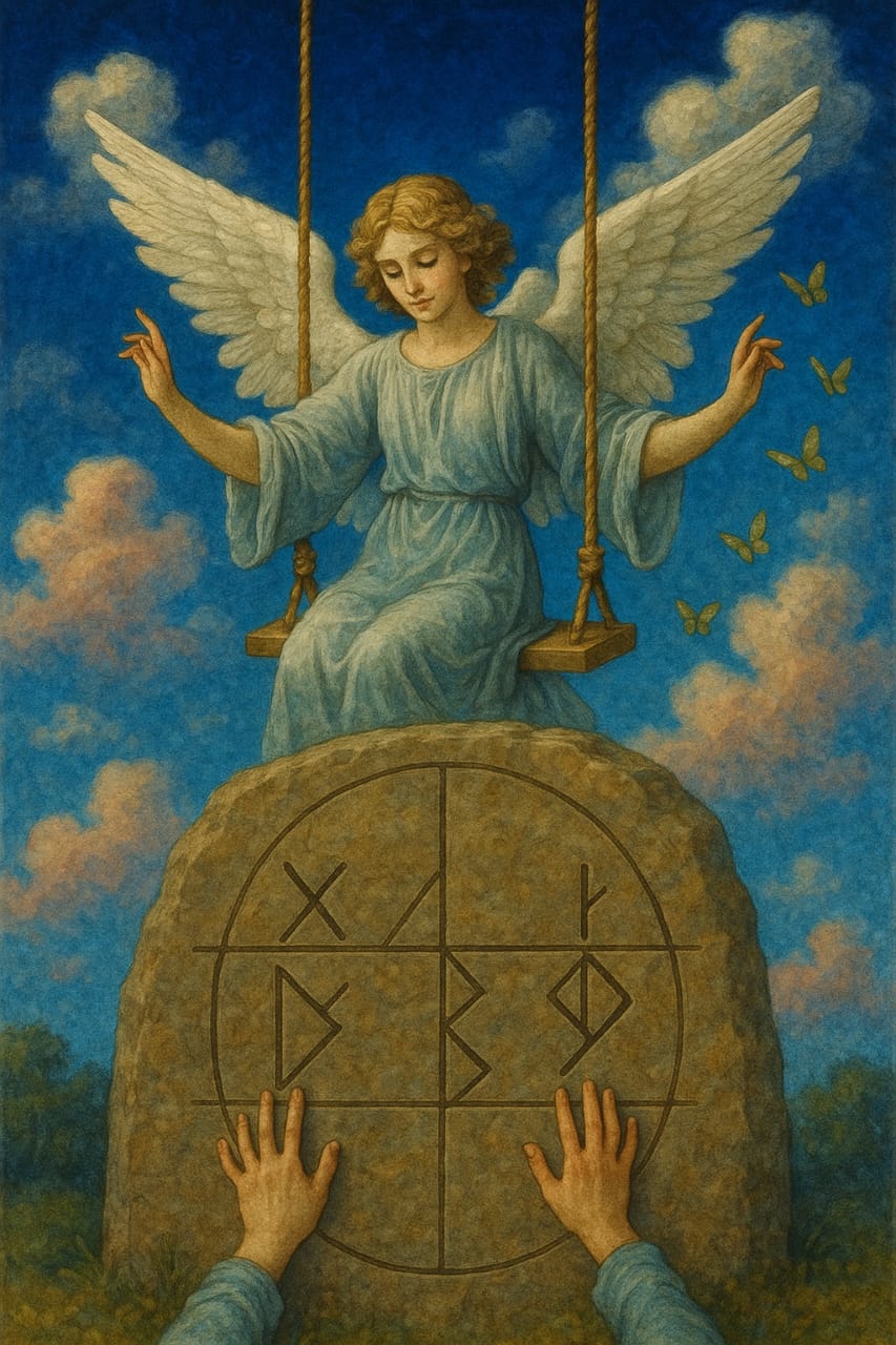 A colorful traditional rangoli design with symmetrical patterns